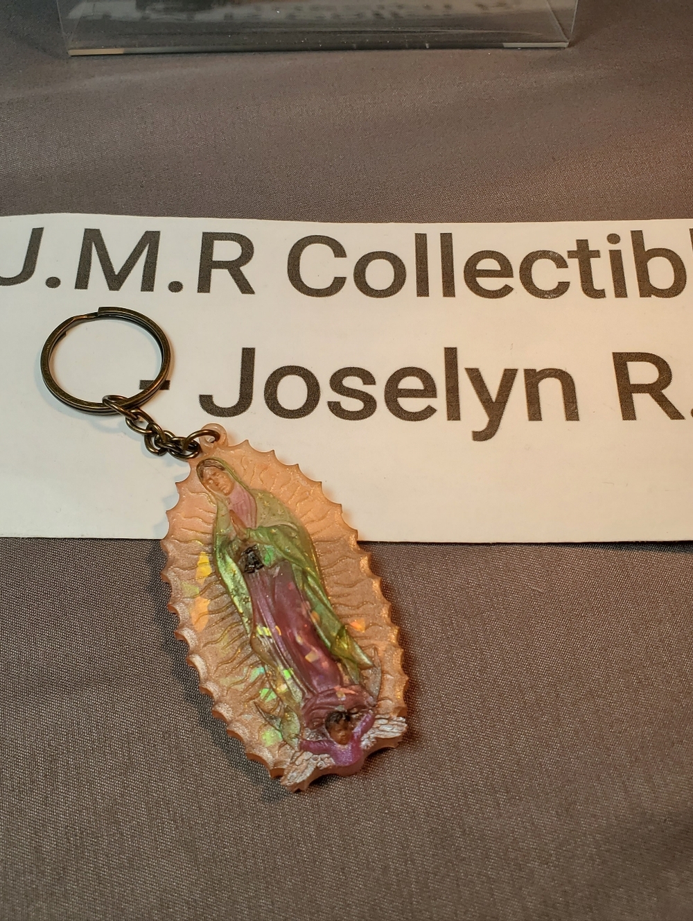 OUR LADY OF GUADALUPE KEYCHAIN - HANDPAINTED FAITH #2